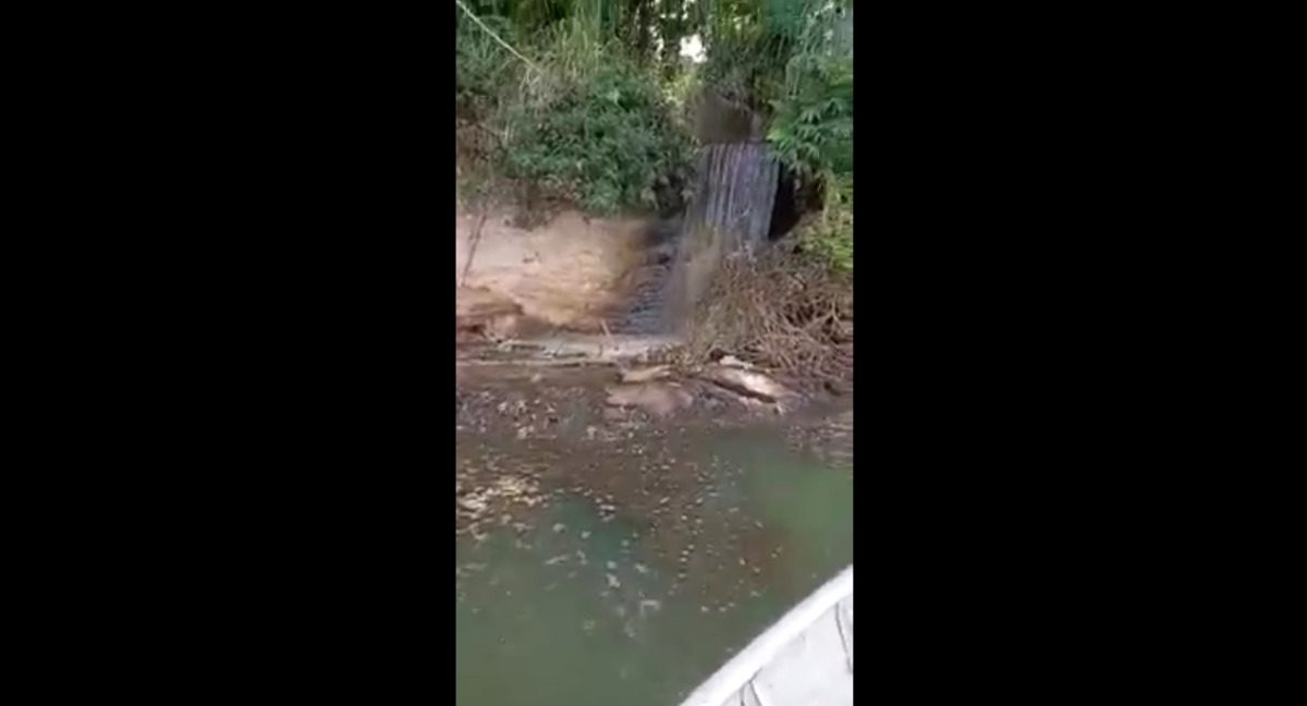 DENUNCIE AQUI: Pescadores filmaram restilo de vinhaça sendo despejado no Rio Mogi Guaçu