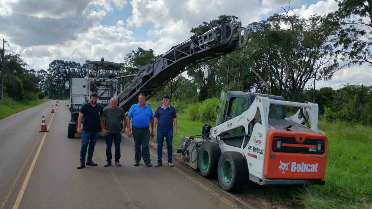 Têm início as obras de recapeamento da Vicinal Guilherme Scatena